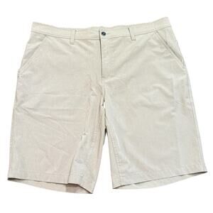 Cool keep stretch performance shorts, khaki, moisture wicking, 38